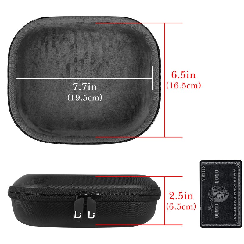 Linkidea Headphones Carrying Case Compatible with Sony WH-1000XM6, WH-1000XM4, WH1000XM3, WH-XB900N, MDR-1000X, Protective Hard Shell Travel Bag with Cable, Charger Storage (Black) - Image 5